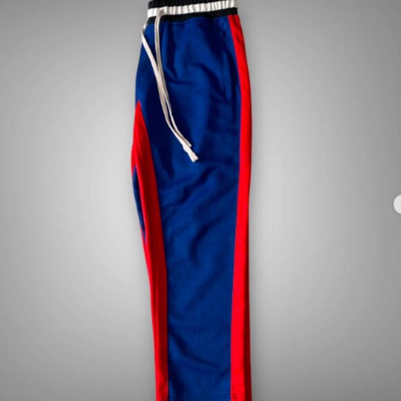 Blue & Red Track Pants - Picture 2 of 4